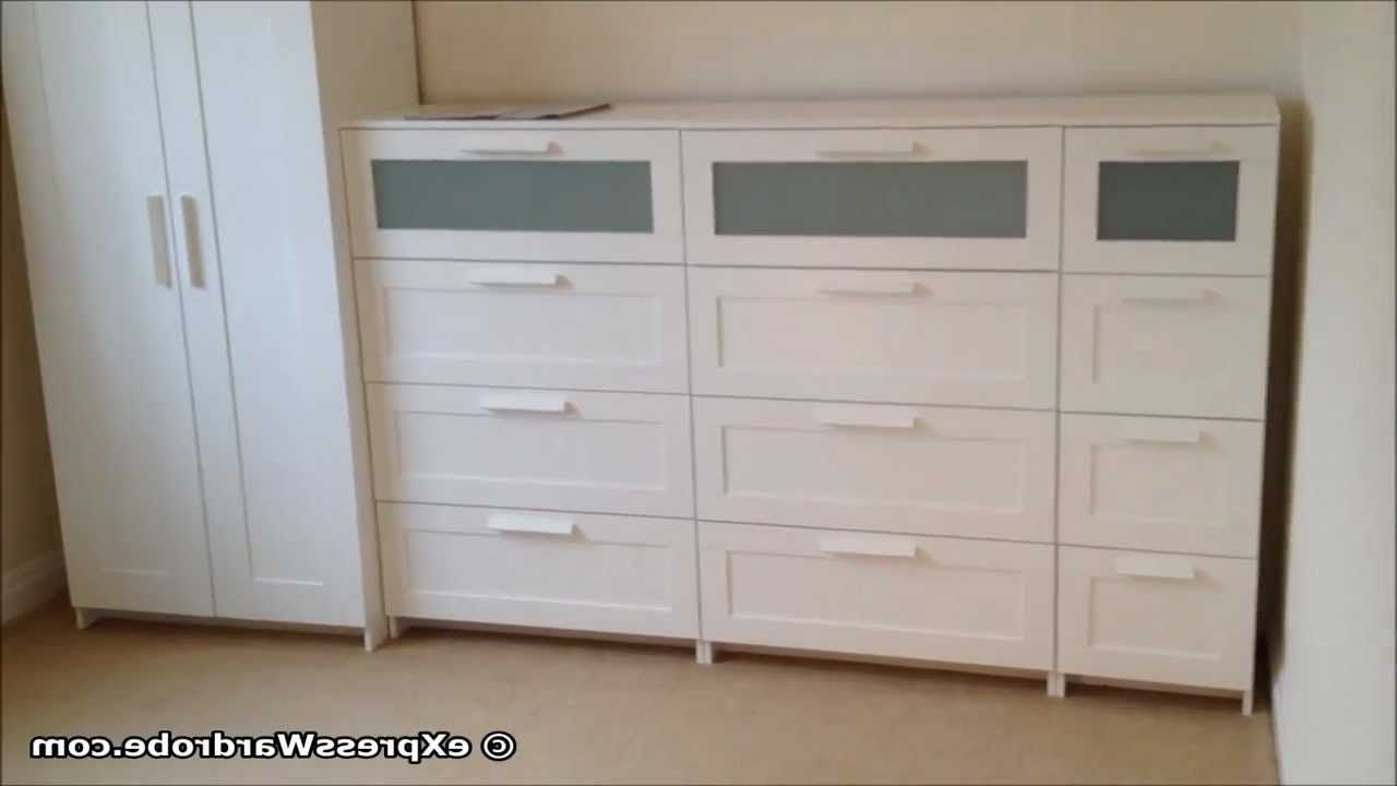 Cheap Wardrobes And Chest Of Drawers Regarding Current Ikea Brimnes 2 Door Wardrobe Design With Chest Of Drawers – Youtube (View 3 of 15)