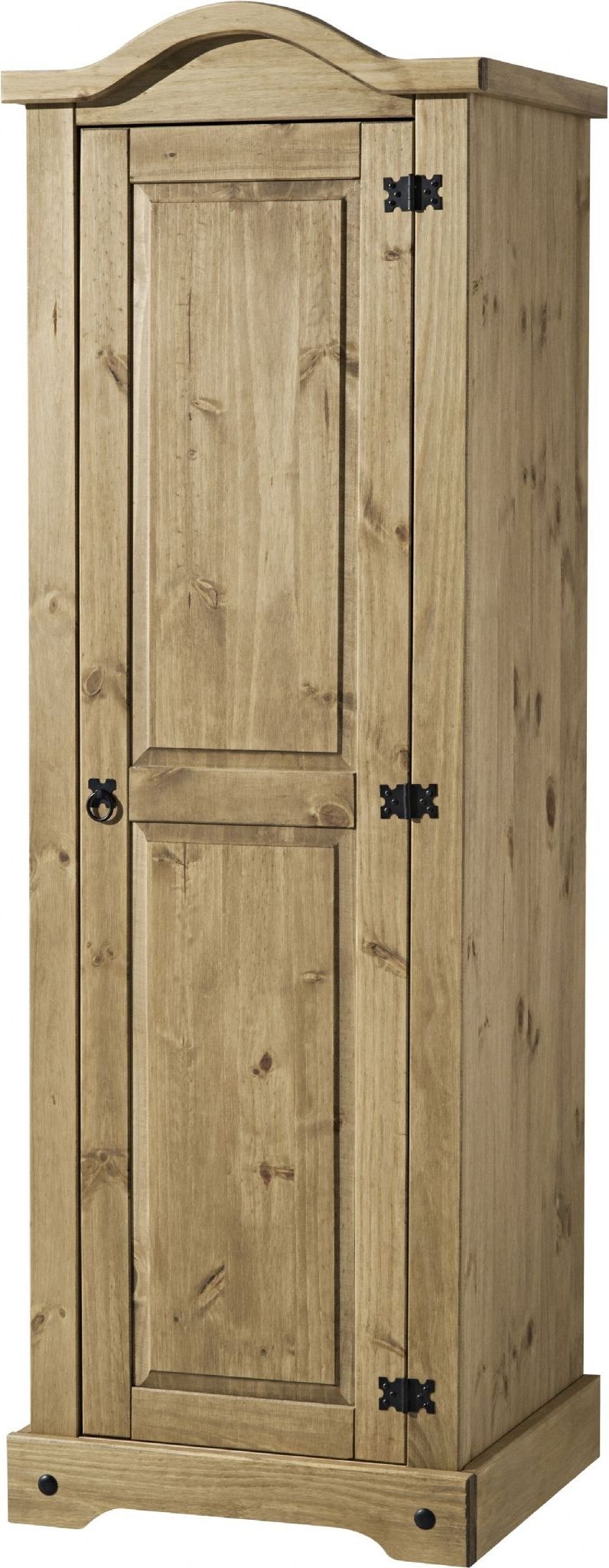Corona Single One Mirrored Door 1 Drawer Armoire Wardrobe With Well Known Single Door Mirrored Wardrobes (View 15 of 15)
