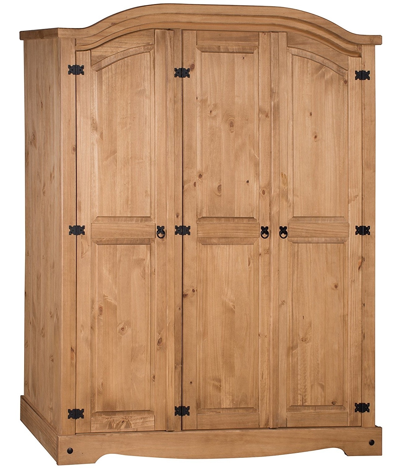 Corona Wardrobes With 3 Doors Intended For Trendy Mercers Furniture Corona 3 Door Arch Top Wardrobe: Amazon.co.uk (Photo 1 of 15)