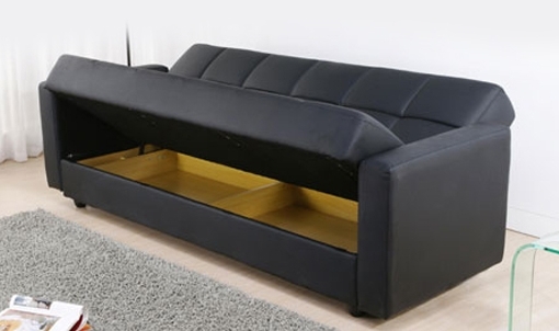 Current Leather Sofas With Storage Within Luxury Leather Sofa Beds Uk Brokeasshome Leather Sofa Bed With (Photo 1 of 10)