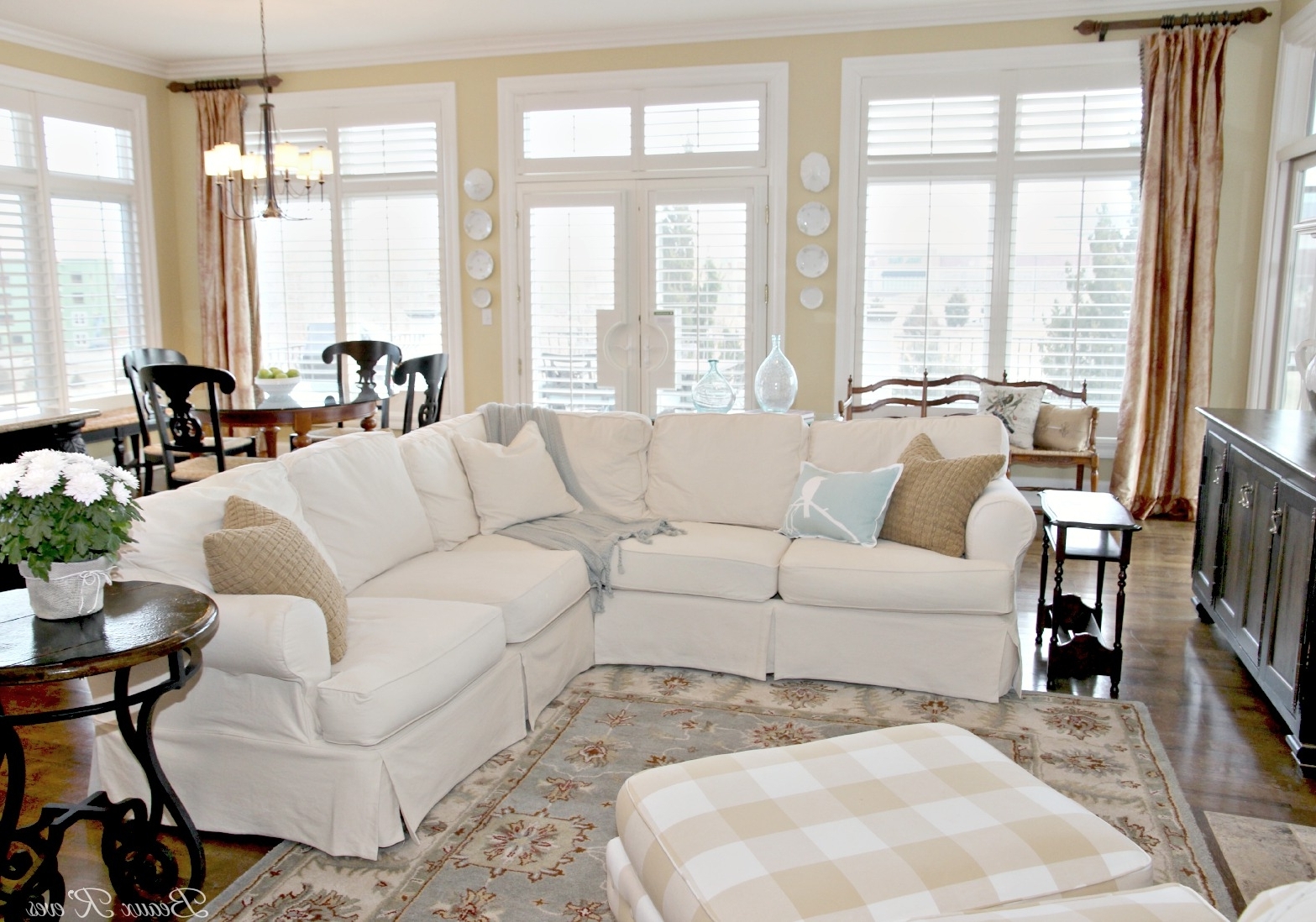 Current Slipcovered Sofas With Chaise Inside Beaux R'eves: Pottery Barn Knock Off Jcpenney Slipcovered (Photo 15 of 15)