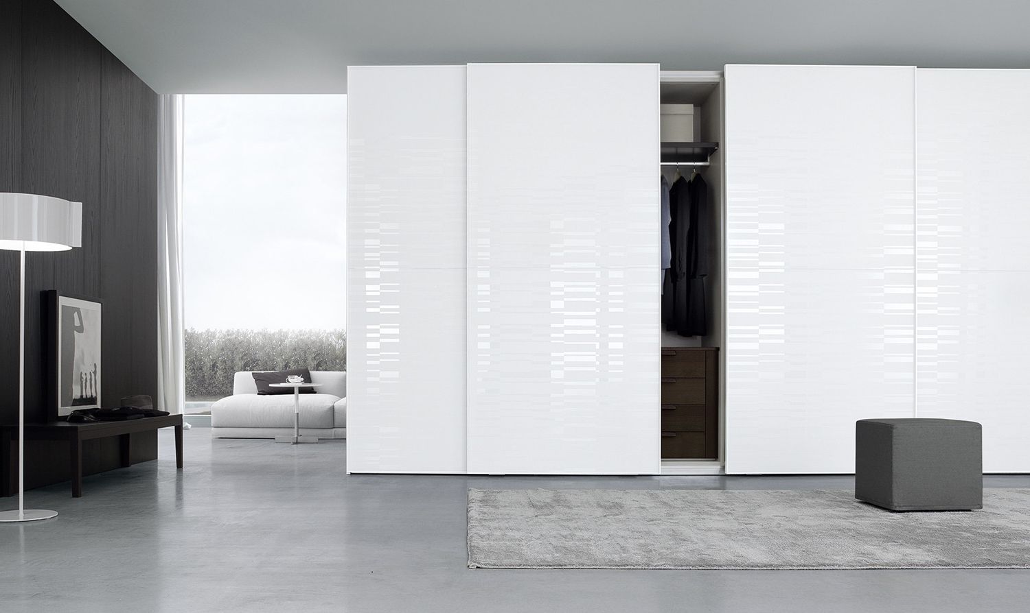 Current White Gloss Sliding Wardrobes With Awesome White Gloss Wardrobes With Sliding Doors – Badotcom (View 1 of 15)