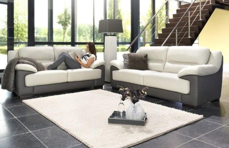 Elegant Two Tone Leather Sofa Monda Couch Create Your Own Two Tone Regarding Latest Two Tone Sofas (View 7 of 10)