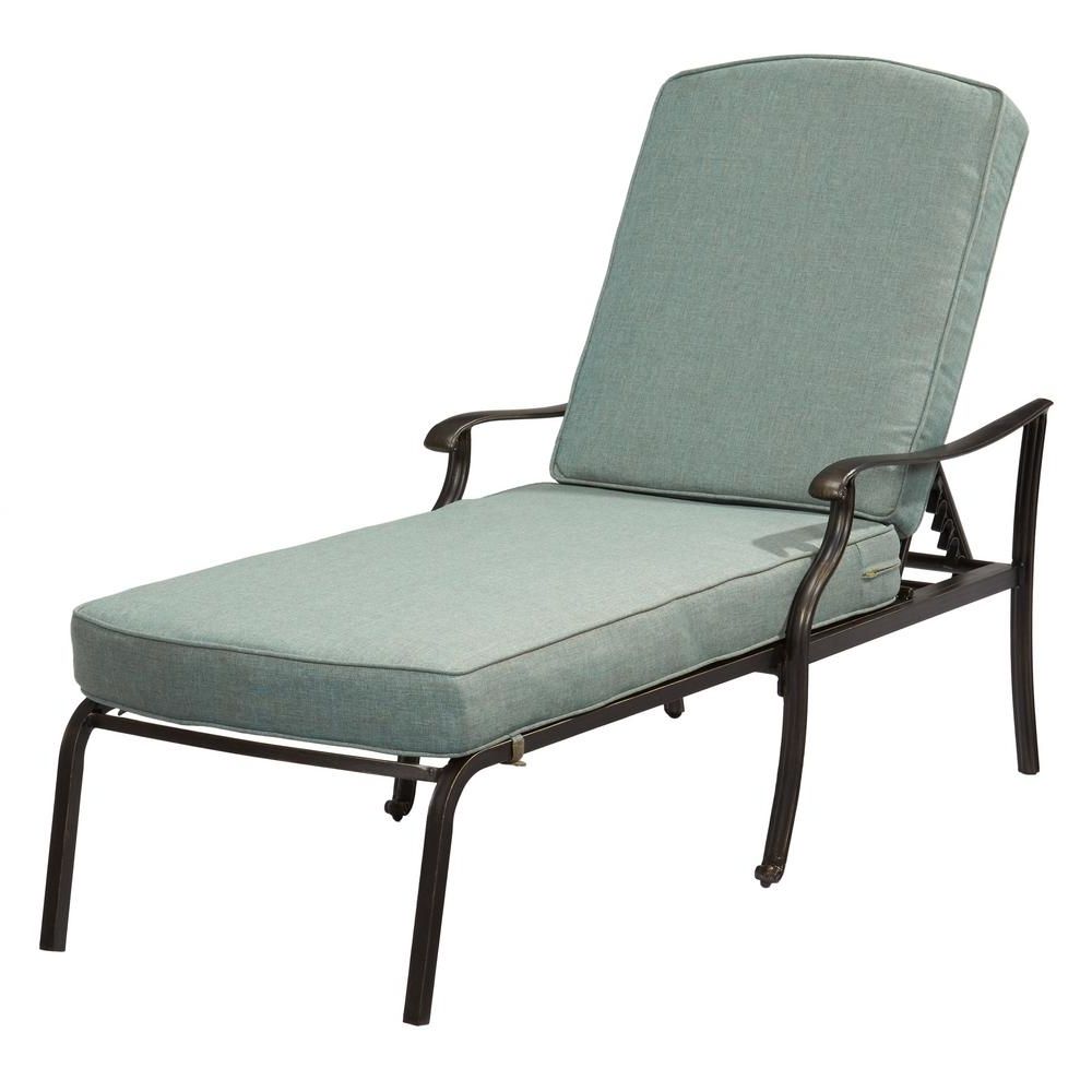 Famous Belcourt – Outdoor Chaise Lounges – Patio Chairs – The Home Depot With Outdoor Chaise Lounge Chairs With Arms (View 15 of 15)