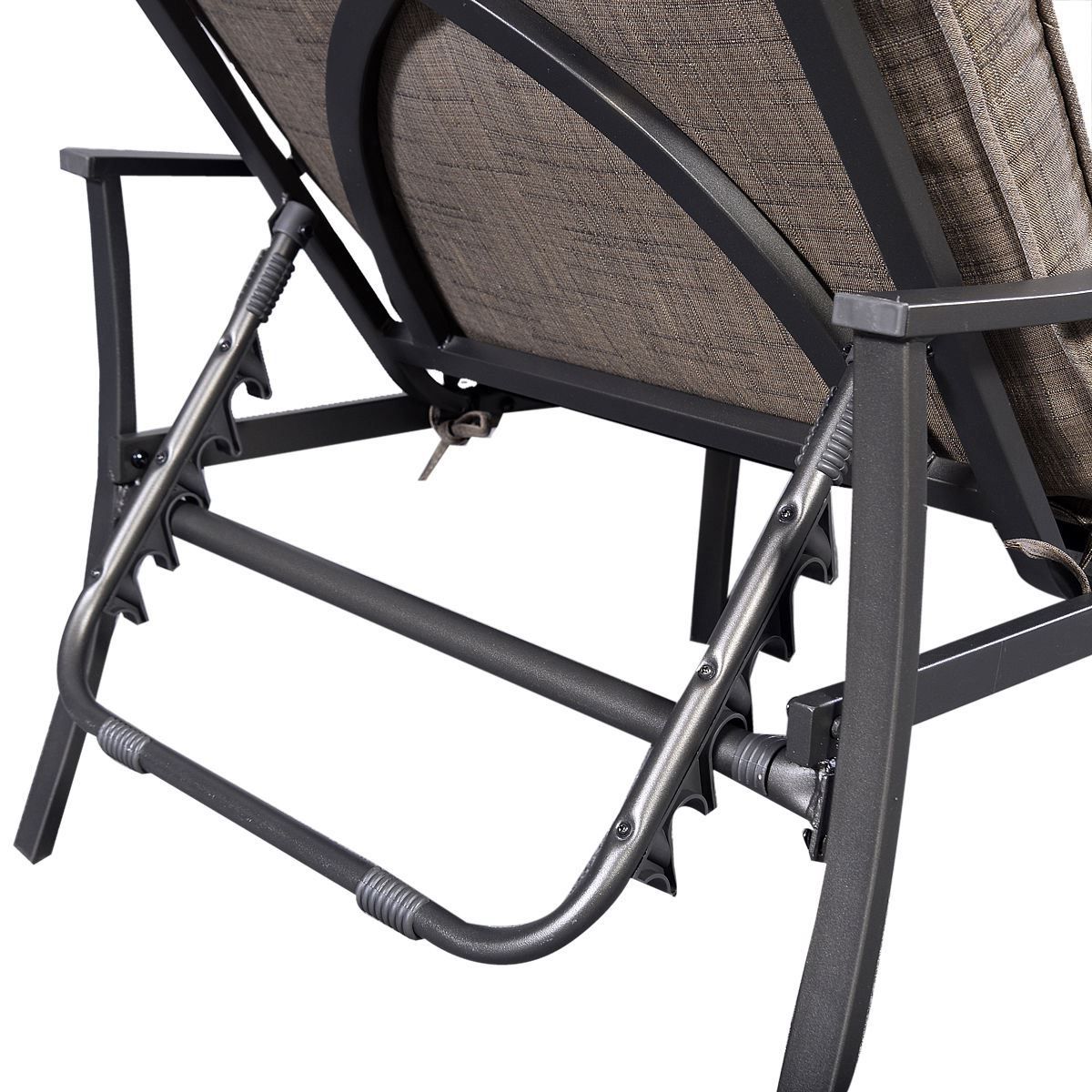 Famous Furniture: Steel Frame Patio Adjustable Recliner Chair For Pool With Regard To Adjustable Pool Chaise Lounge Chair Recliners (View 9 of 15)