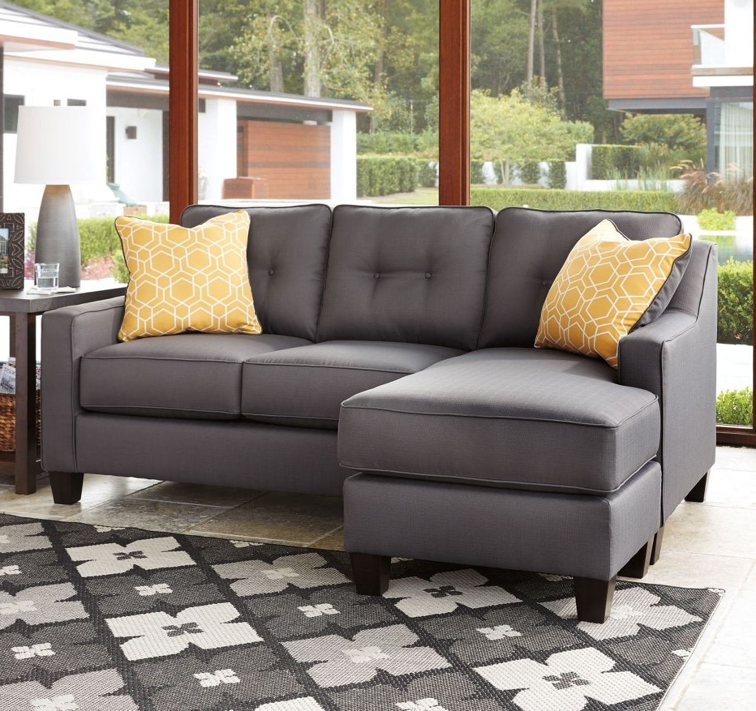 Fashionable Ashley Furniture Aldie Nuvella Sofa Chaise In Gray (View 10 of 15)
