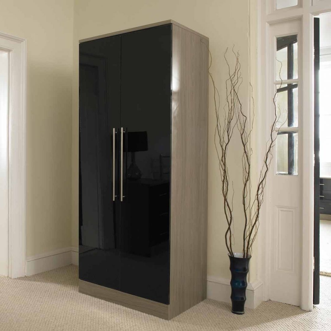 Fashionable B And Q Ready Assembled Wardrobes Black Gloss Chest Of Drawers With Black Gloss Wardrobes (Photo 11 of 15)