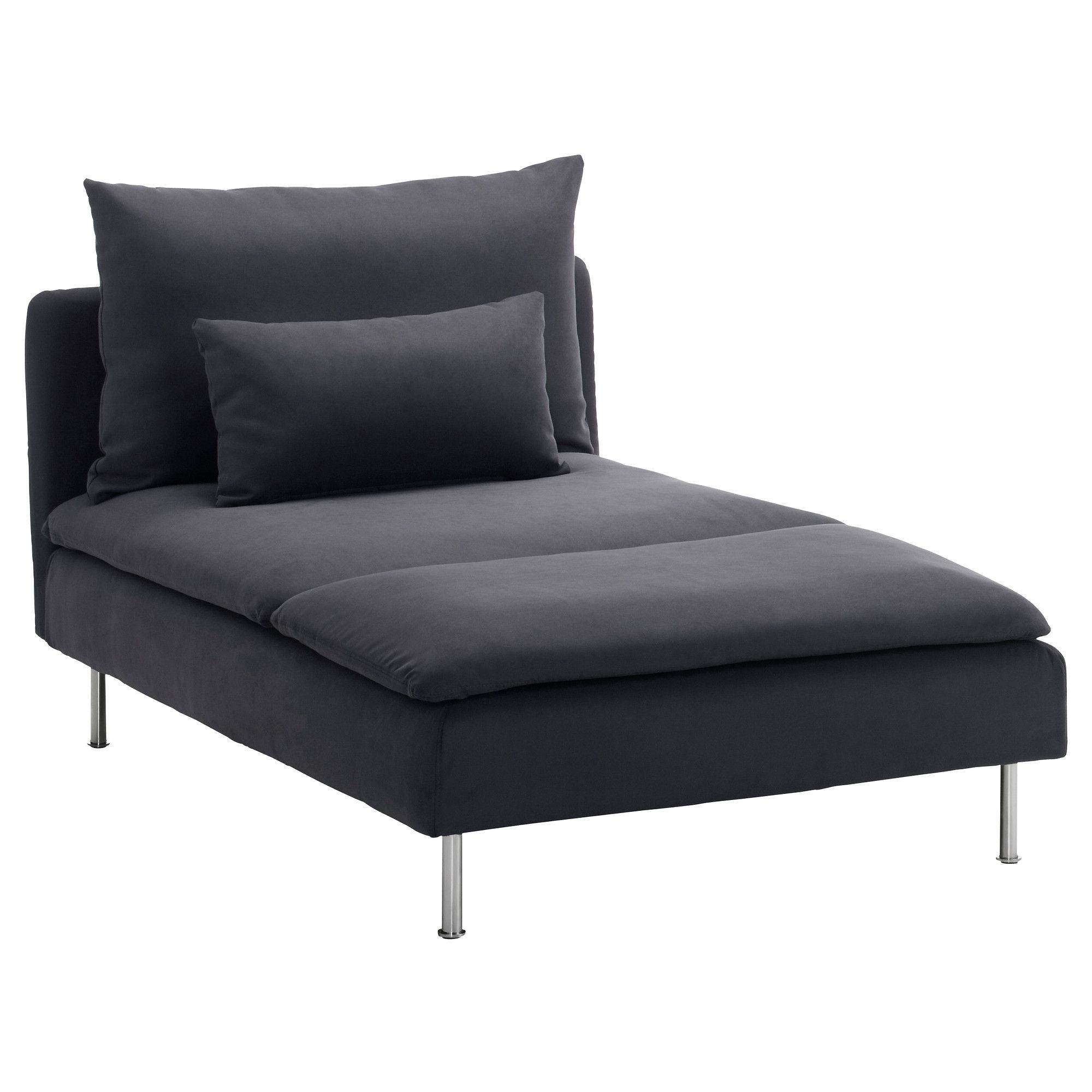 Fashionable Chaise Lounges Inside Söderhamn Chaise – Samsta Dark Gray – Ikea (View 15 of 15)
