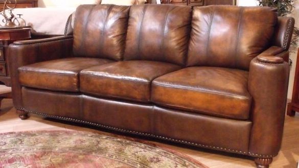 Fashionable Espresso Full Grain Leather Sectional Sofa In Designs 7 Popular Intended For Full Grain Leather Sofas (View 2 of 10)