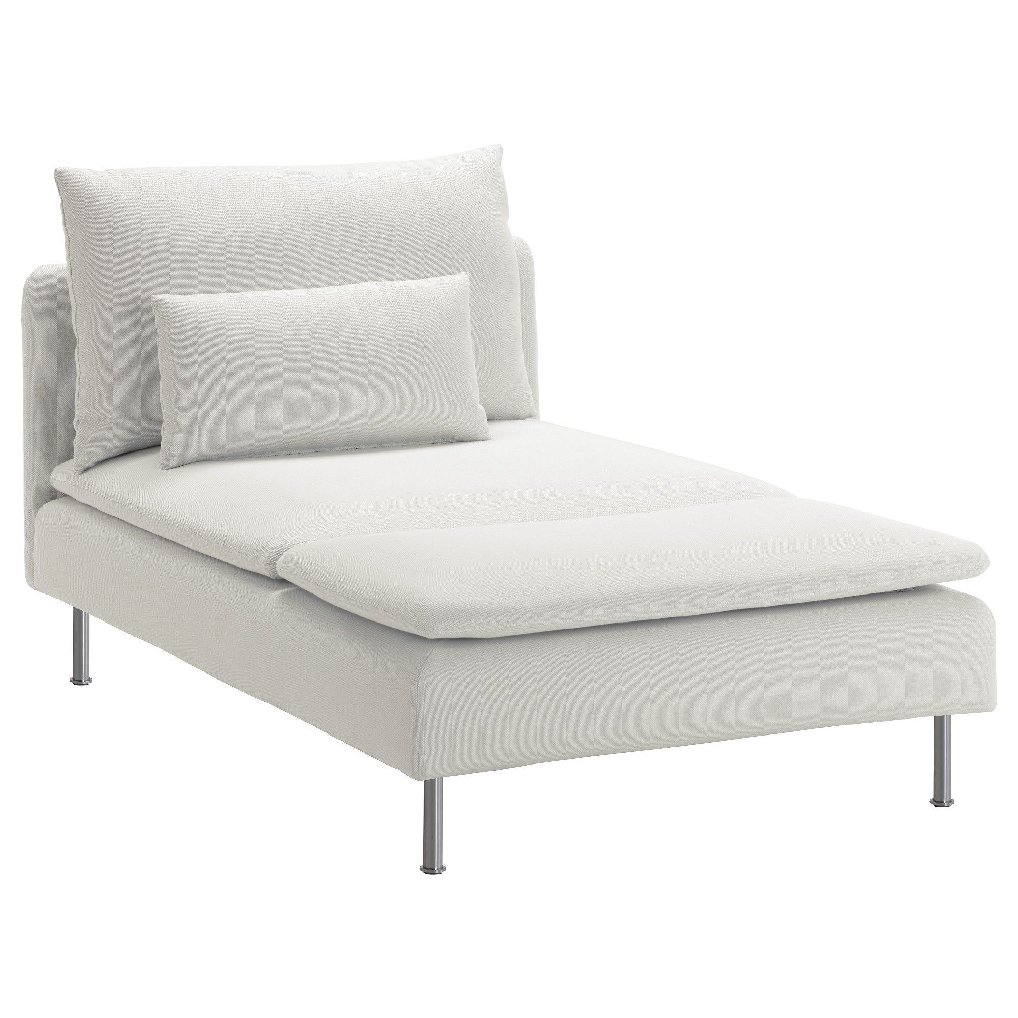 Fashionable Ikea Chaise Longues For Söderhamn Chaise Longue Finnsta White – Ikea (View 2 of 15)