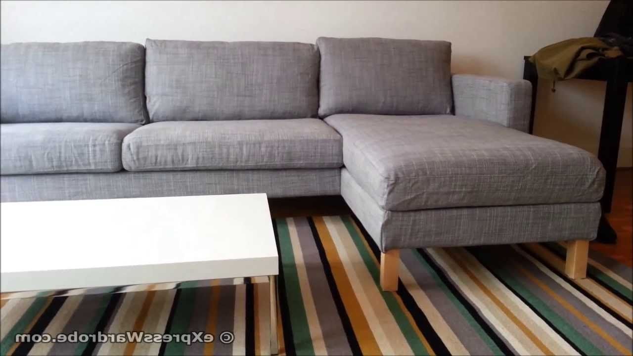 Fashionable Ikea Karlstad Sofa And Chaise Longue Design – Youtube In Ikea Chaise Sofas (View 15 of 15)