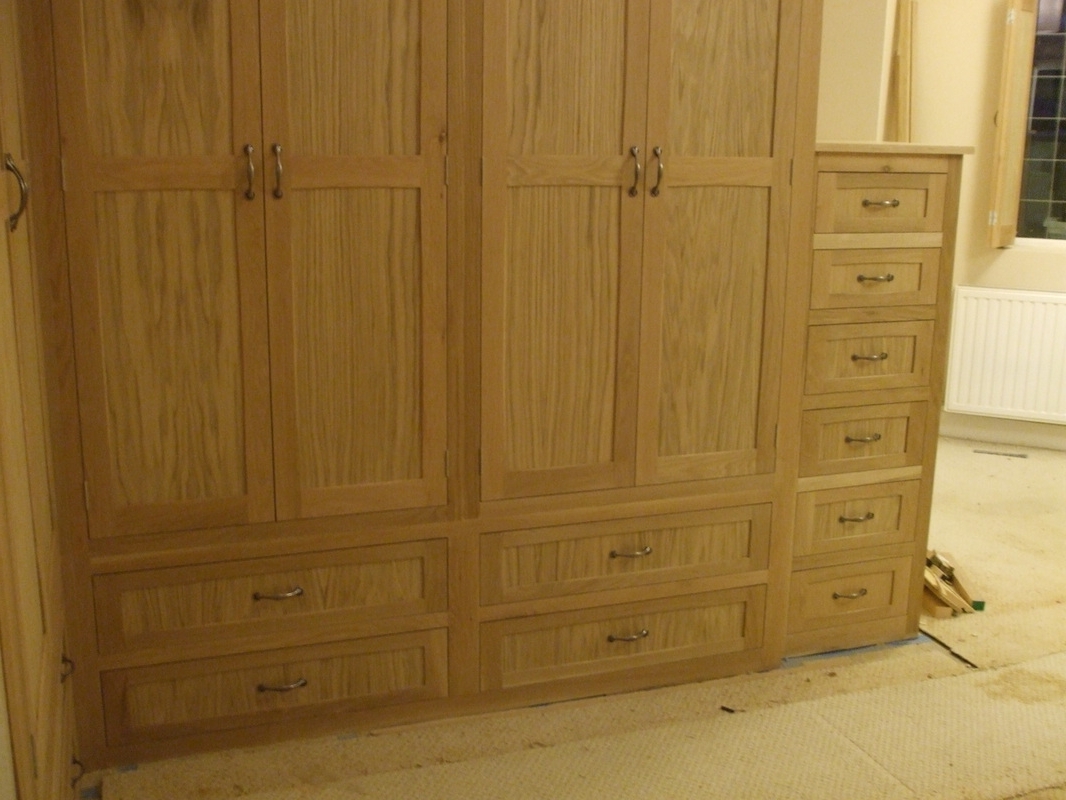 Fashionable L Shaped Fitted Oak Wardrobe Gallery. – Thorne Woodworking With Large Oak Wardrobes (Photo 1 of 15)