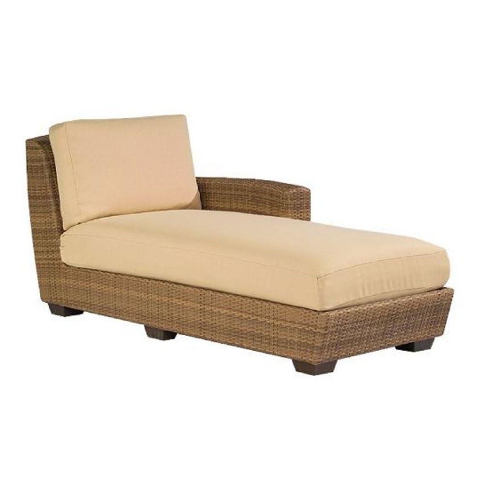 Fashionable Replacement Cushion – Whitecraftwoodard Saddleback Wicker For Left Arm Chaise Lounges (Photo 9 of 15)