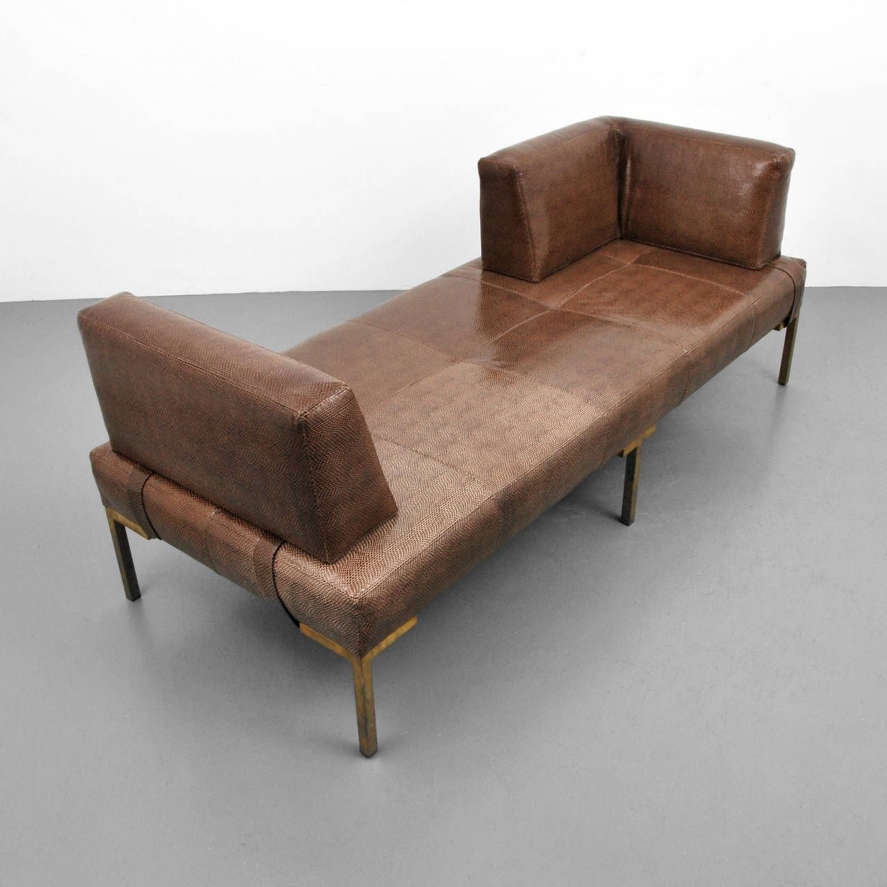Favorite Daybed Chaises Intended For Luigi Gentile Leather Daybeds Or Chaise Lounges, Two Available (View 1 of 15)