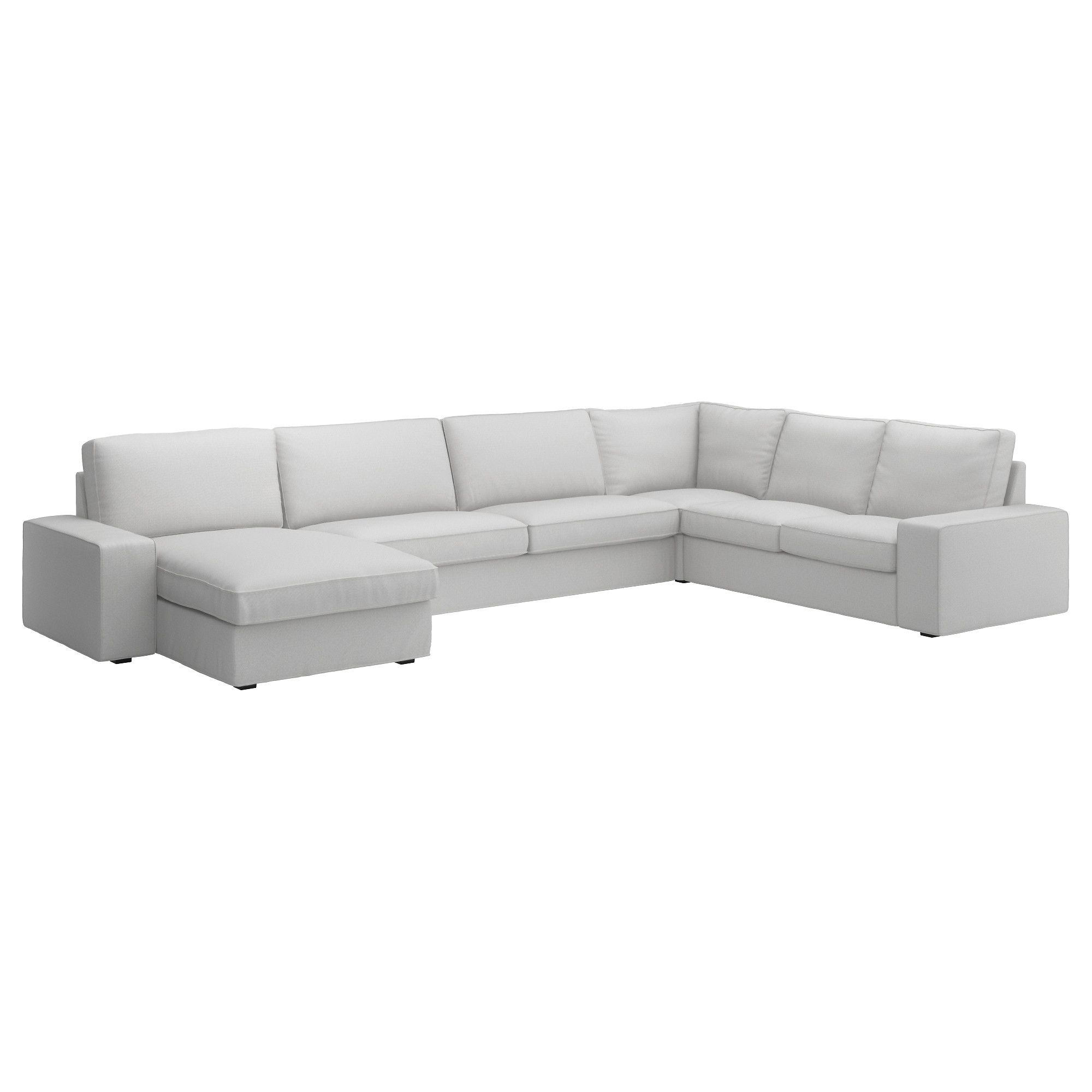 Favorite Ikea Chaise Sofas In Kivik Sectional, 5 Seat – With Chaise/orrsta Light Gray – Ikea (View 12 of 15)