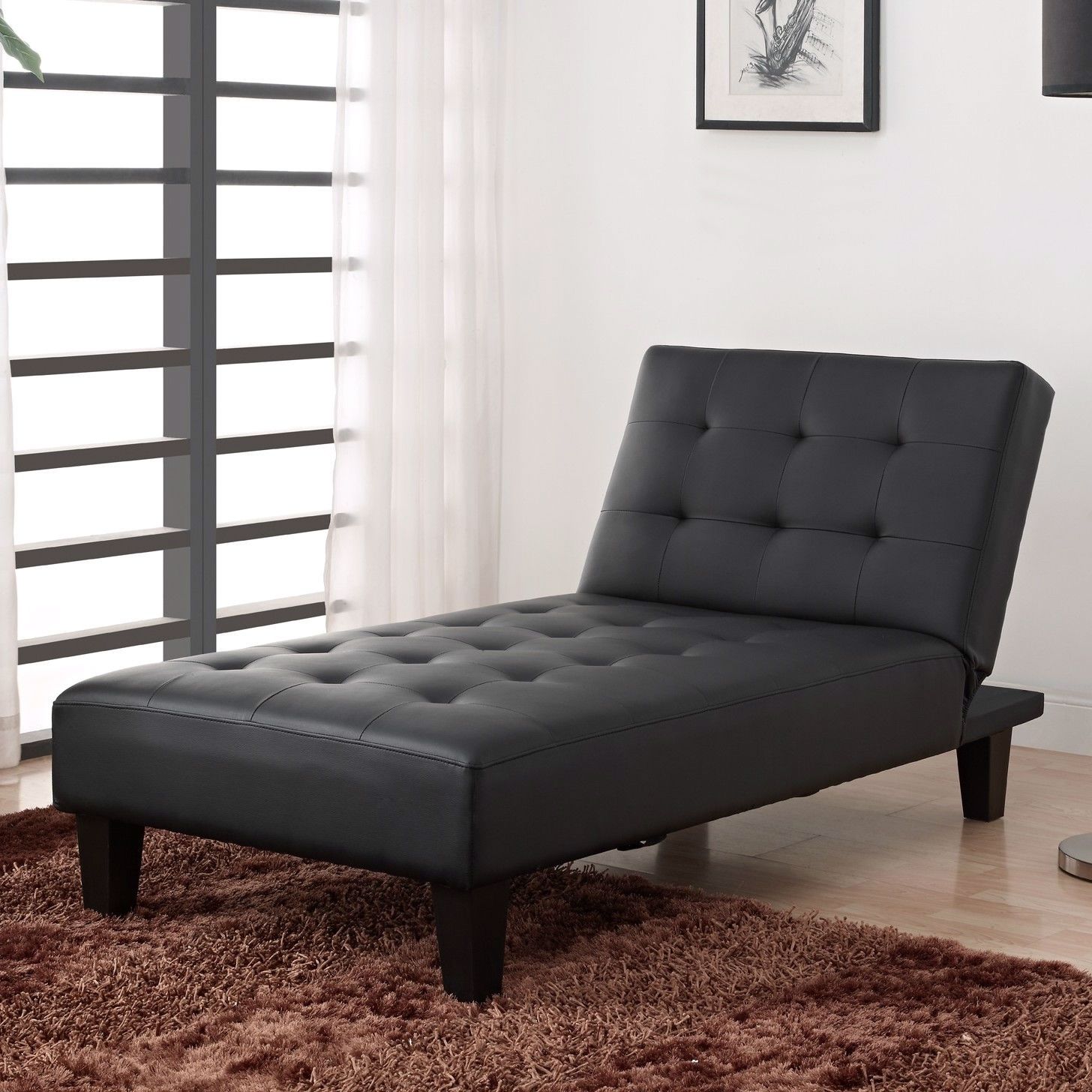 Favorite Perfect Black Chaise Lounge Style — Awesome Homes Regarding Black Leather Chaises (View 6 of 15)