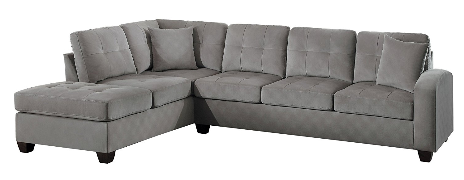 Favorite Sectional Sofas With Chaise With Amazon: Homelegance Sectional Sofa Polyester With Reversible (View 14 of 15)