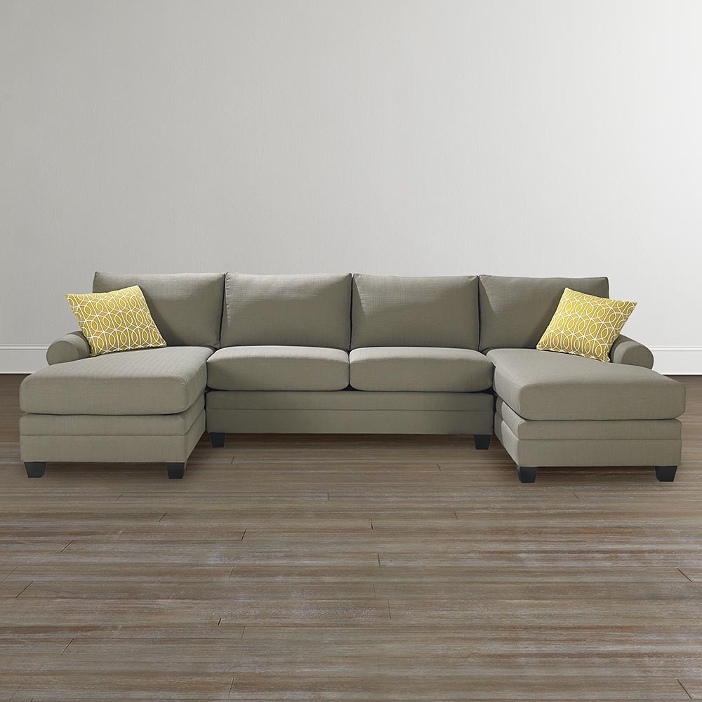 Favorite Sectionals With Chaise Within Cu.2 Upholstered Double Chairse Sectional (Photo 6 of 15)