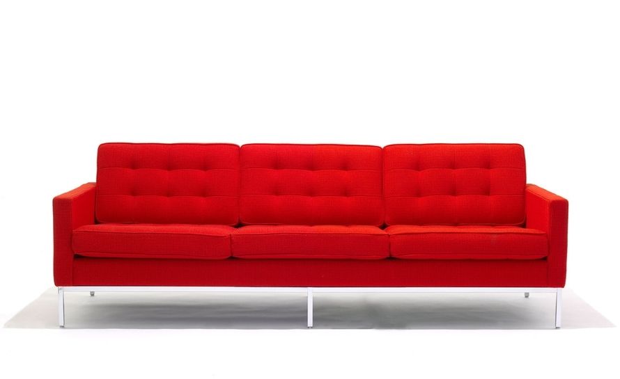 Florence Knoll Fabric Sofas Regarding Popular Florence Knoll 3 Seat Sofa – Hivemodern (View 2 of 10)