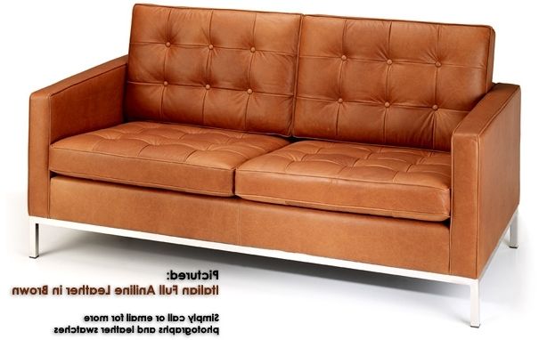 Florence Knoll Leather Sofas Within Most Current Florence Knoll 2 Seater Sofa: Designer Sofas From Iconic Interiors (Photo 6 of 10)