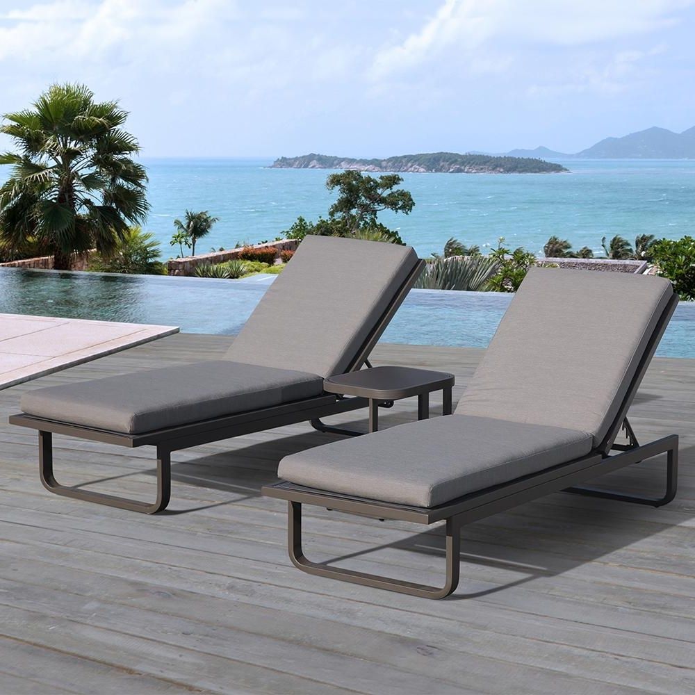 Folding – Outdoor Chaise Lounges – Patio Chairs – The Home Depot Inside Newest Folding Chaise Lounges (View 15 of 15)