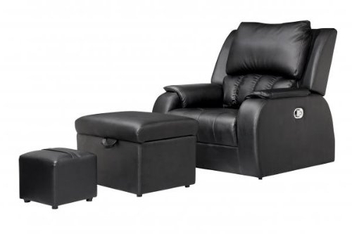 Foot Massage Sofas With Latest Amazon: Pu Leather Premium Recline Foot Massage Chair Sofa (Photo 8 of 10)