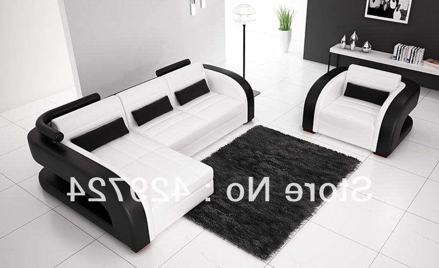 Free Shipping Moden Design Black And White 123 Combination Cattle Within Most Up To Date Black And White Sofas (View 6 of 10)