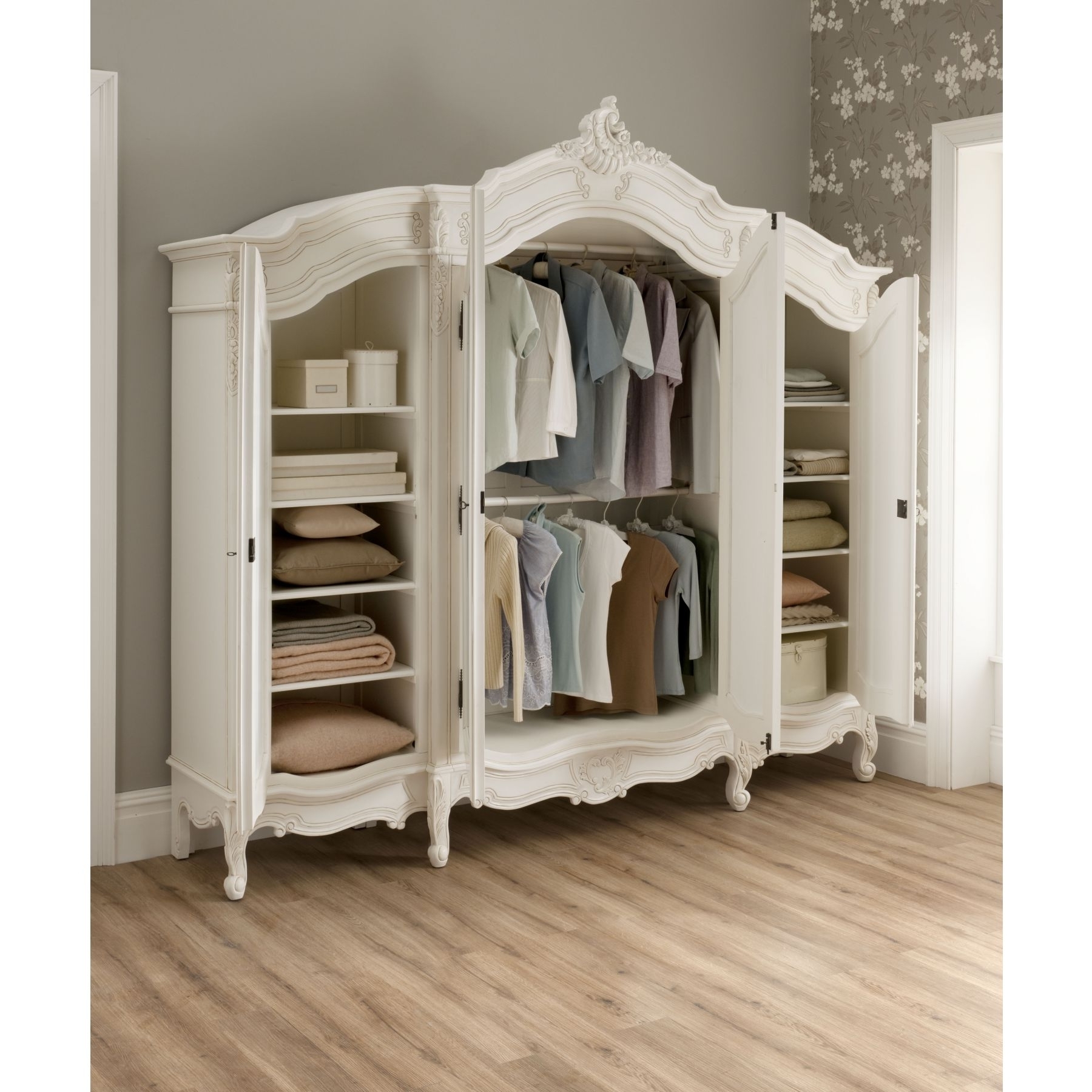 French Armoires Wardrobes Within Most Popular Collection French Armoires Wardrobes – Buildsimplehome (Photo 1 of 15)