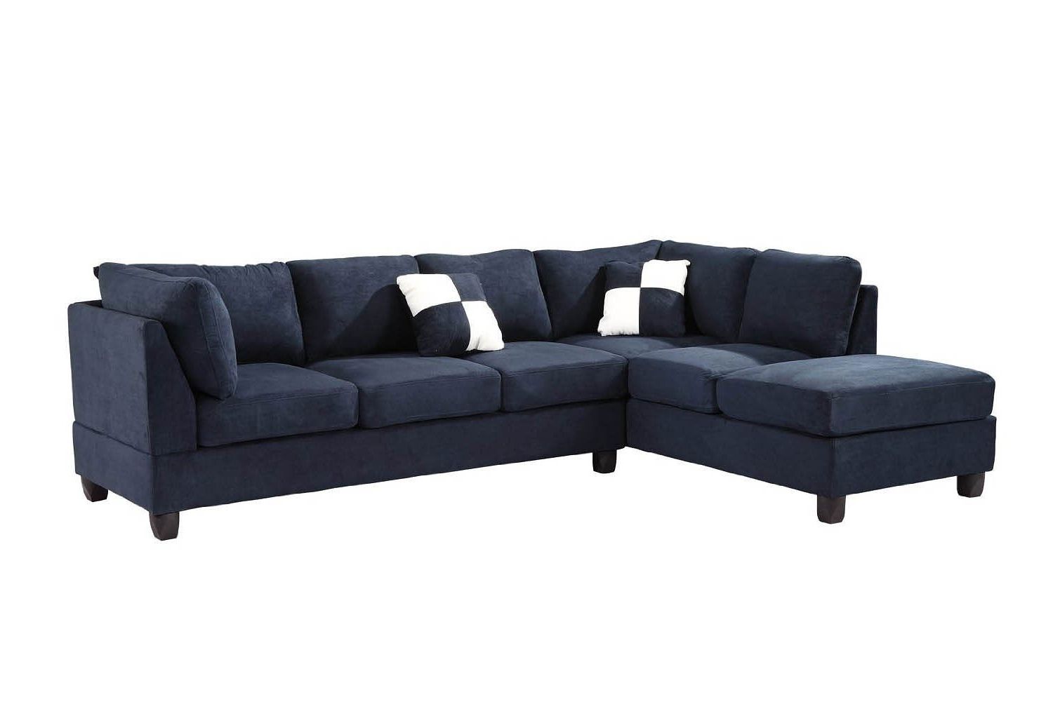 G630 Reversible Sectional Set (navy Blue) – Living Room Sets Within Most Current Sofas With Reversible Chaise Lounge (View 10 of 15)
