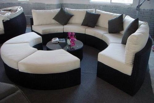Glamorize Your Living Spaces With Adding Round Sectional Sofas For 2017 Rounded Sofas (Photo 3 of 10)