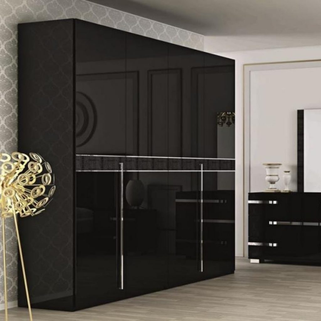 Gloss Black Wardrobes Inside Widely Used Elegant Gloss Black Wardrobes – Buildsimplehome (Photo 1 of 15)