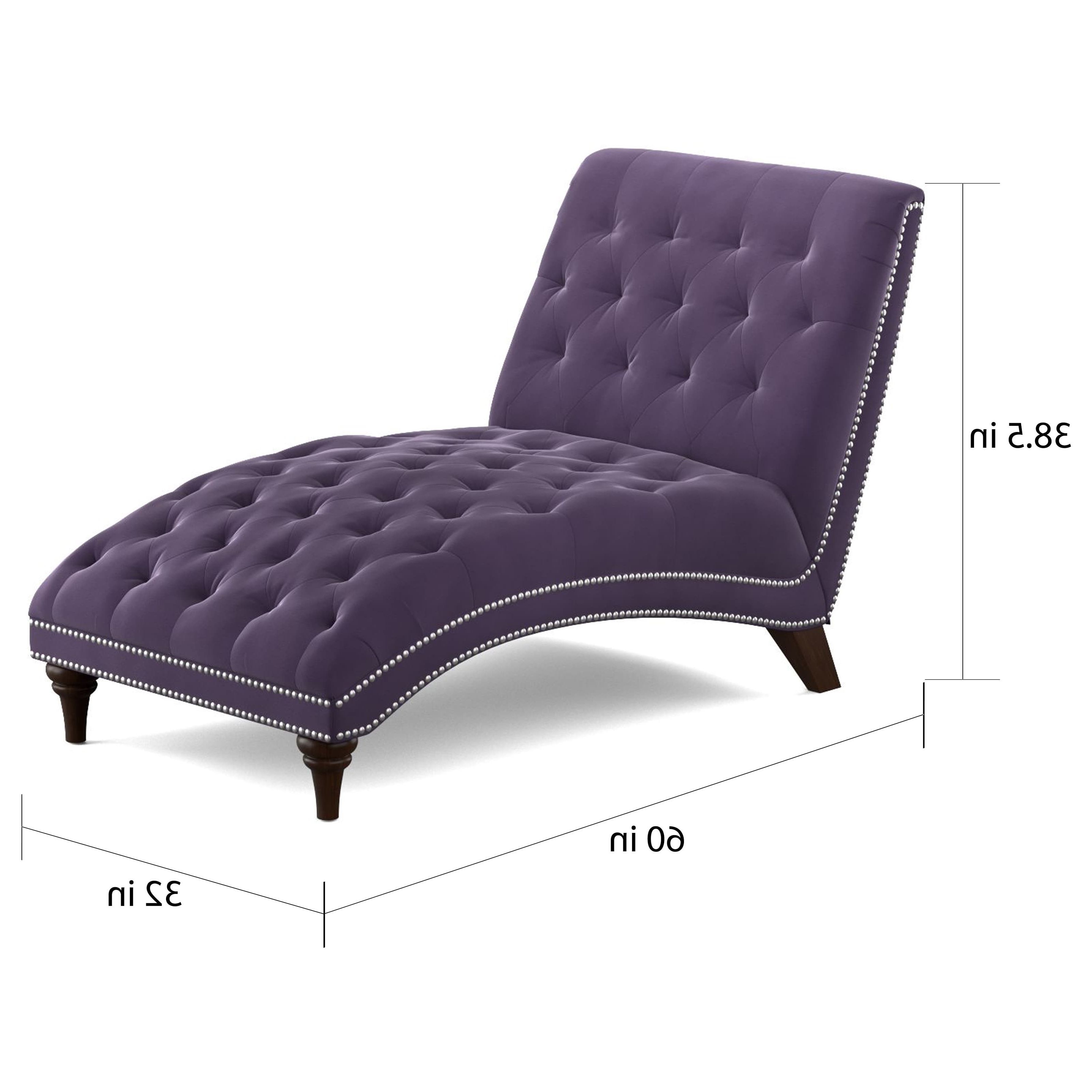 Gracewood Hollow Heliodorus Purple Velvet Chaise Lounge – Free Throughout Most Recently Released Purple Chaise Lounges (View 13 of 15)