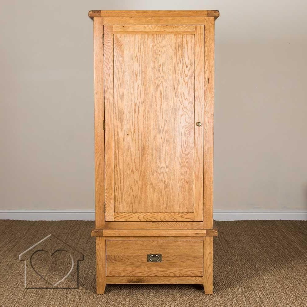 Heritage Rustic Oak Single Wardrobe – £ (View 11 of 15)