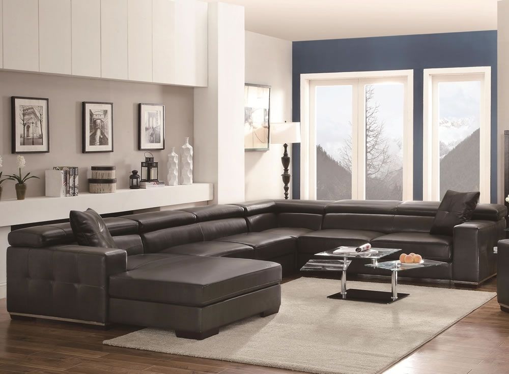 Huge U Shaped Sectionals With Regard To Most Recent U Shaped Large Sectional Sofas Black Sofa Furniture Set — The Home (Photo 6 of 10)