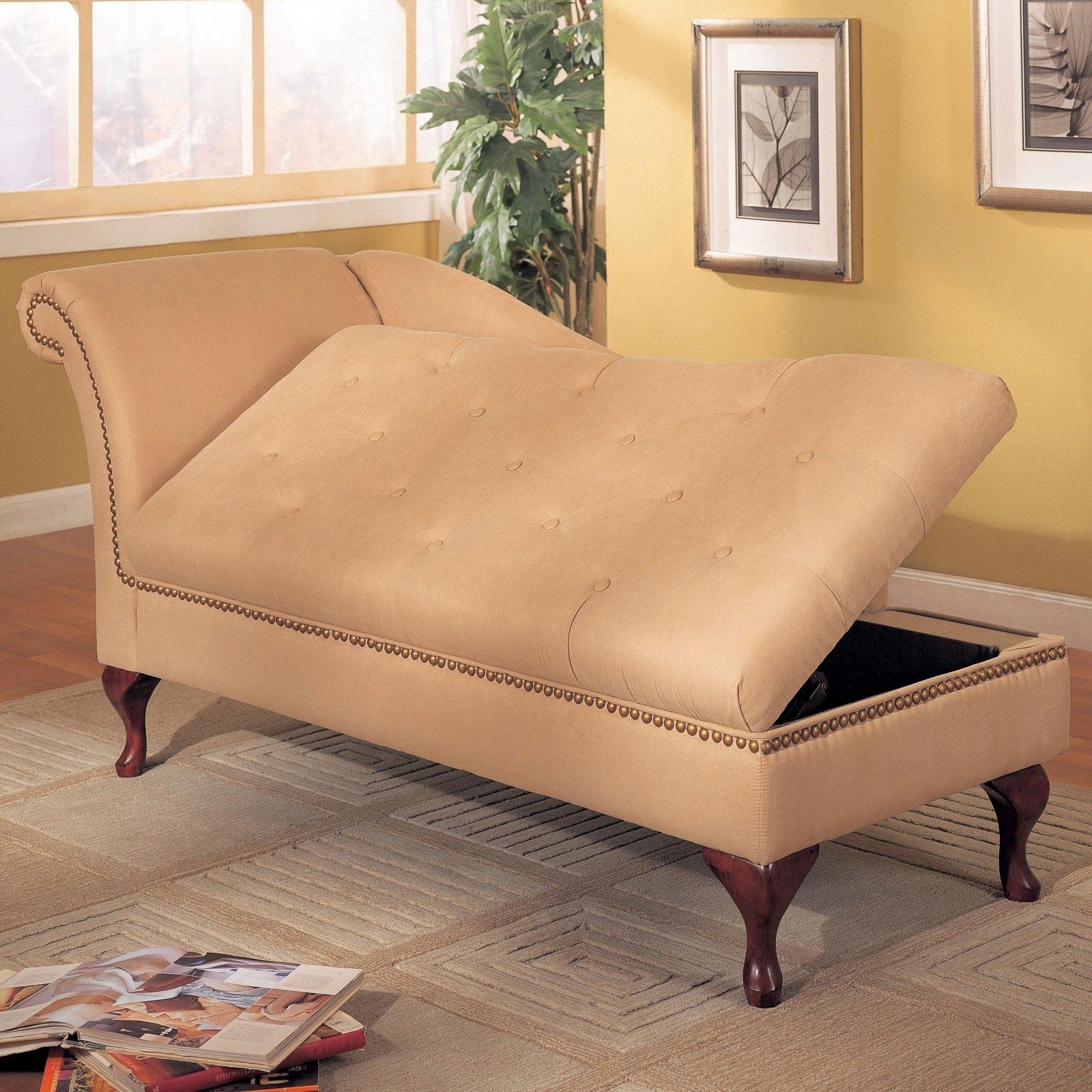 Indoor Chaise Lounges Throughout Famous Indoor Chaise › Indoor Chaise Lounge With Storage Chaise Lounges (View 7 of 15)