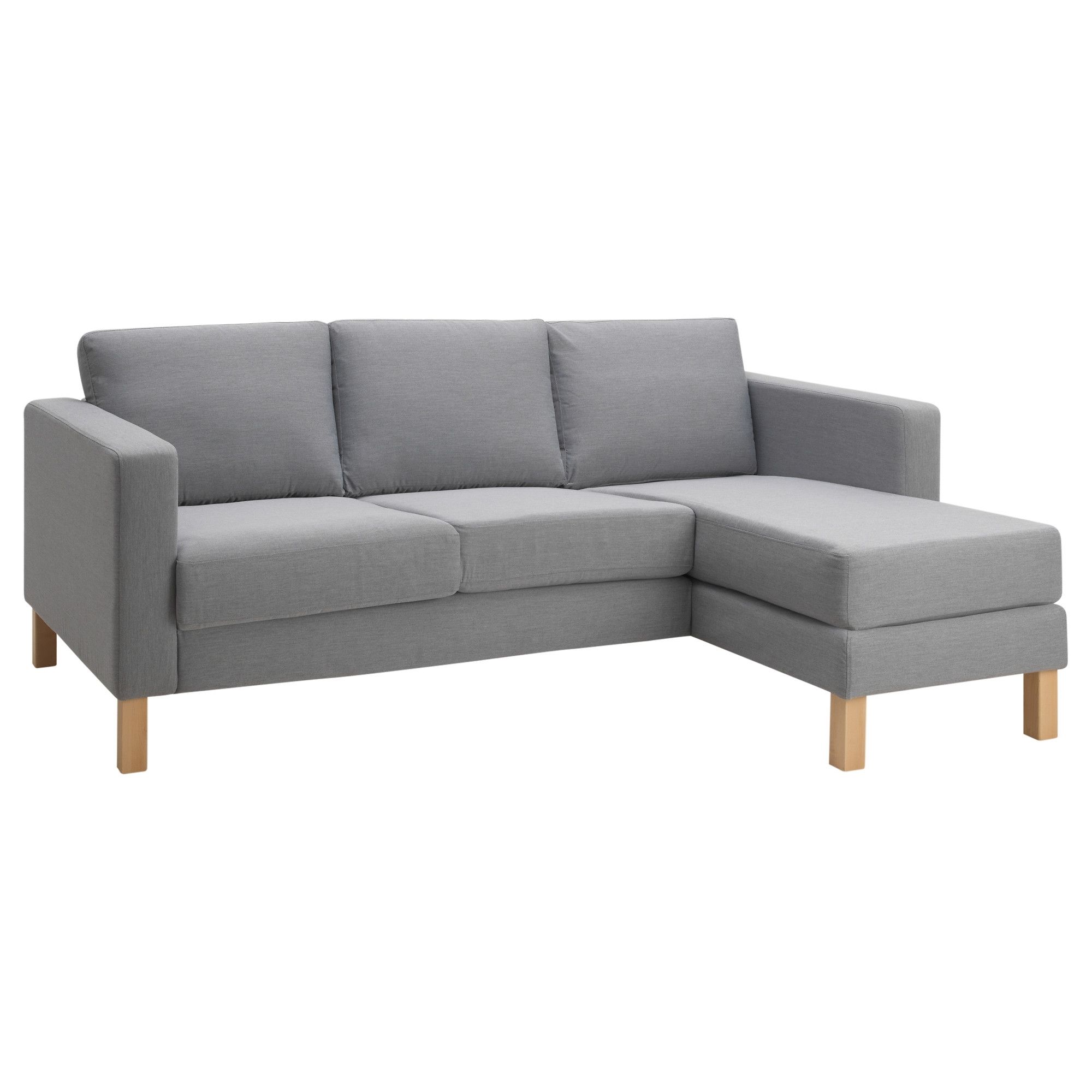 Karlstad Chaises For Most Up To Date Karlstad Compact 2 Seat Sofa W Chaise Lounge – Isunda Grey – Ikea (Photo 6 of 15)