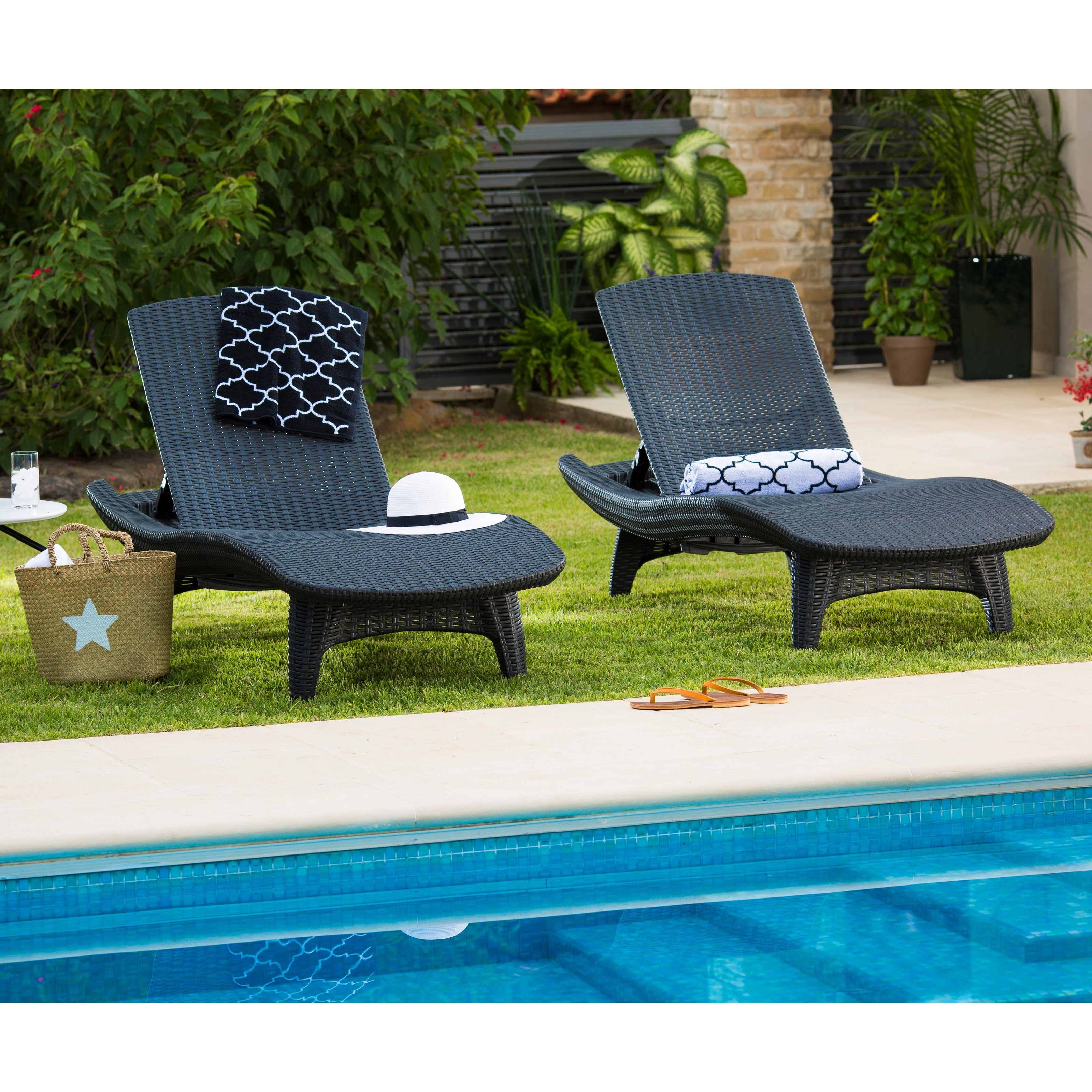 Keter Chaise Lounges Pertaining To Well Liked Keter Outdoor Chaise Lounge – Set Of 2 (Photo 1 of 15)