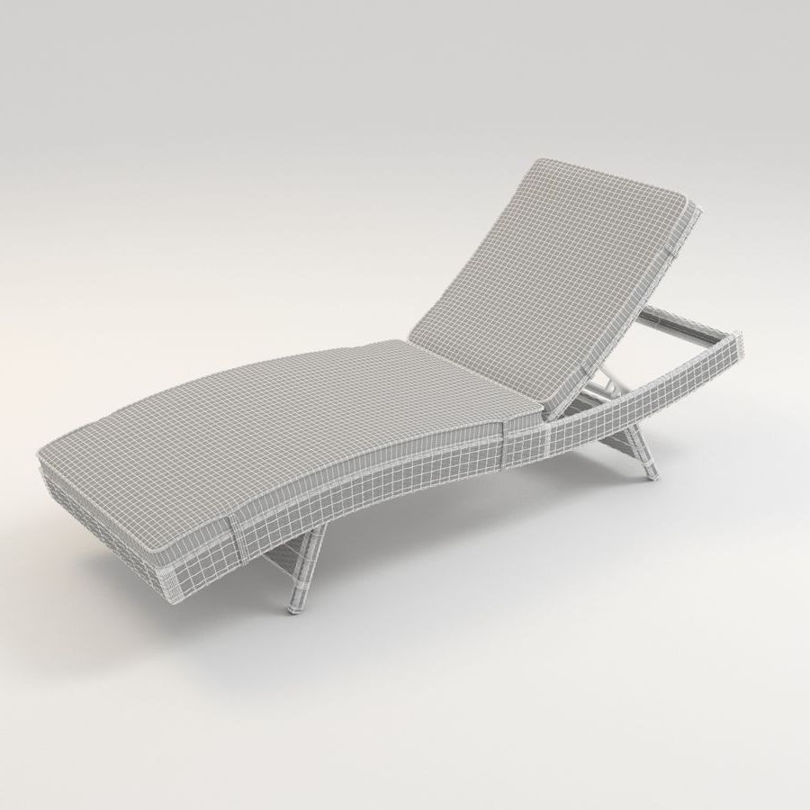 Lakeport Outdoor Adjustable Chaise Lounge Chairs Intended For Favorite Lakeport Outdoor Adjustable Chaise Lounge Chair With Cushion 3d (View 3 of 15)