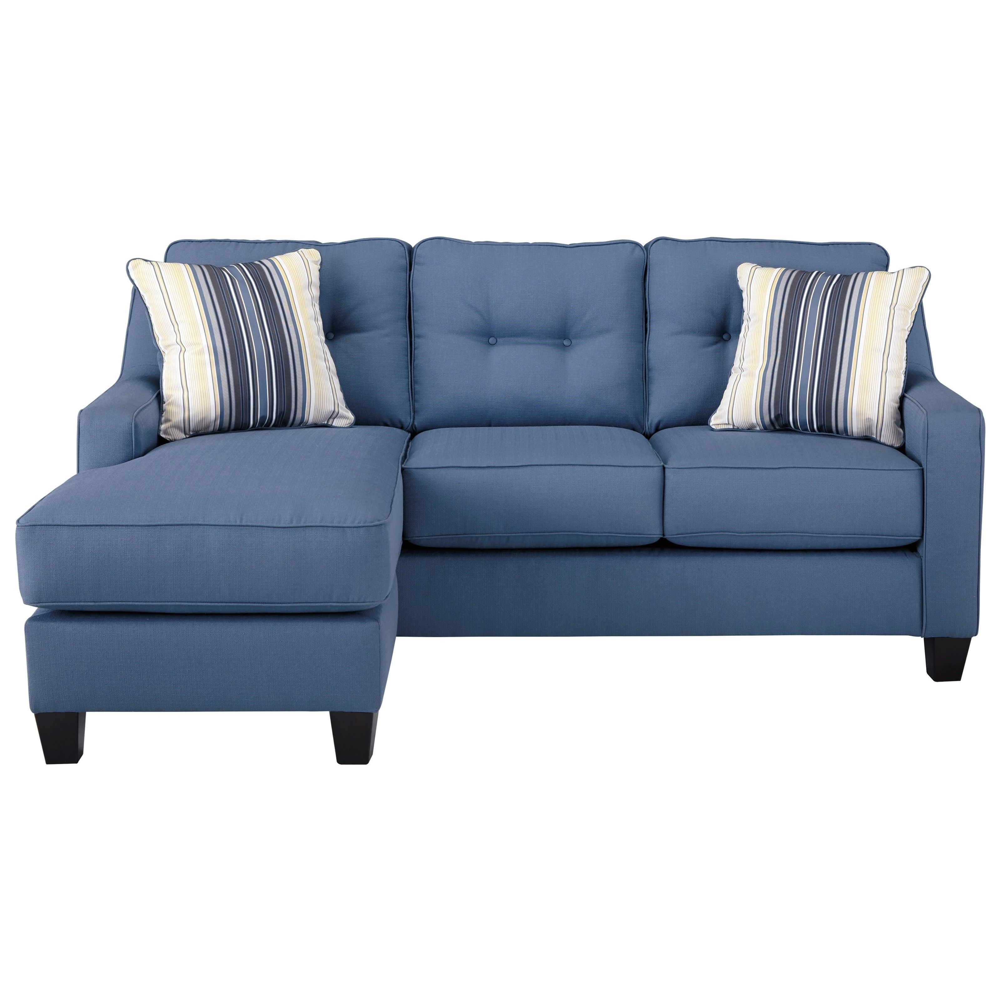 Latest Benchcraft Aldie Nuvella Queen Sofa Chaise Sleeper In Performance In Chaise Sleepers (Photo 15 of 15)