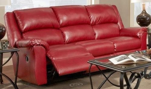 Featured Photo of 2024 Best of Red Leather Reclining Sofas and Loveseats