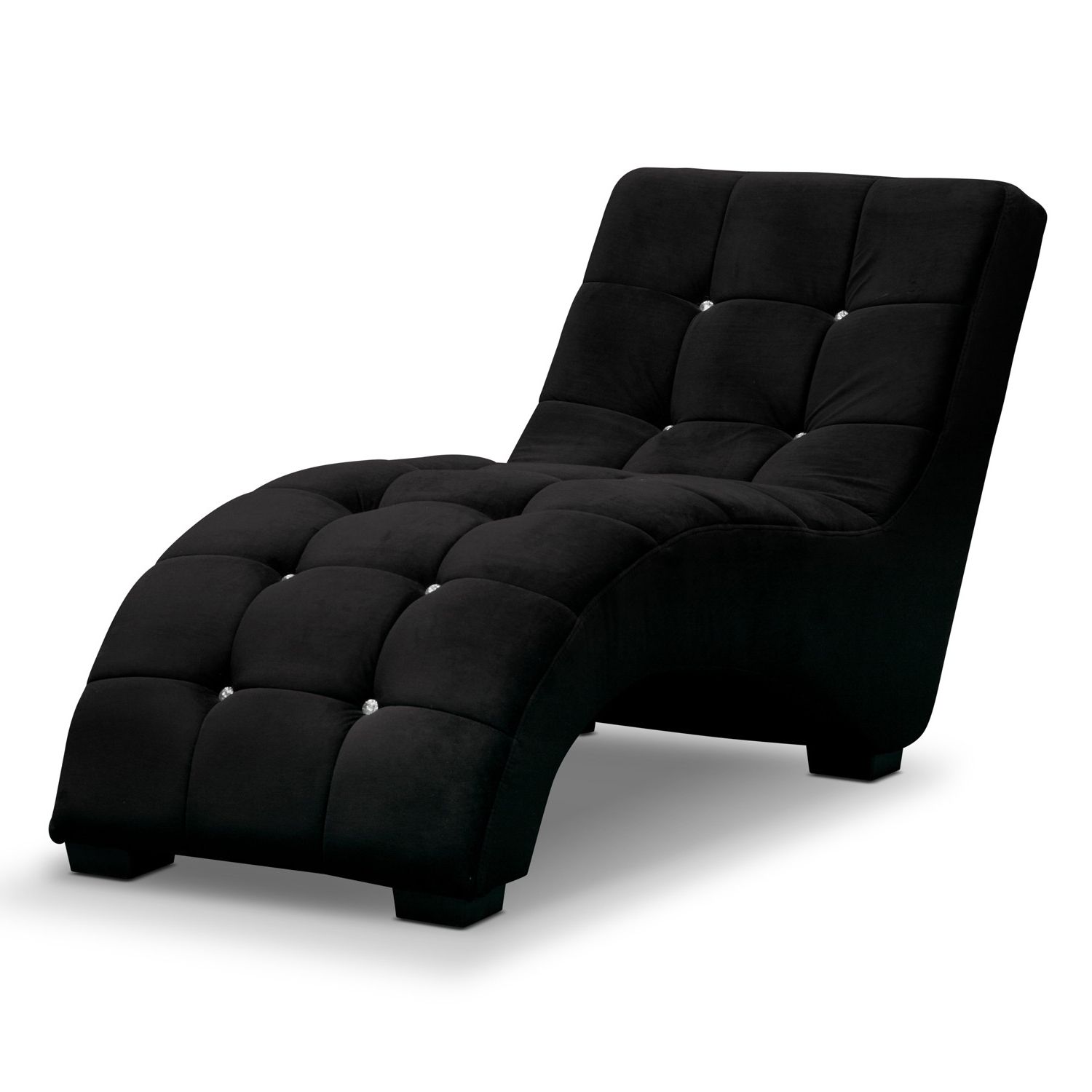 Latest L Shaped Grey Velvet Chaise Lounge Sofa And Ottoman Plus Patterned For Black Chaise Lounges (View 15 of 15)
