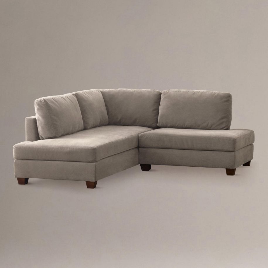 Latest Small Sofas With Chaise Pertaining To Putty Wyatt Small Sectional Sofa  Close (Photo 6 of 15)