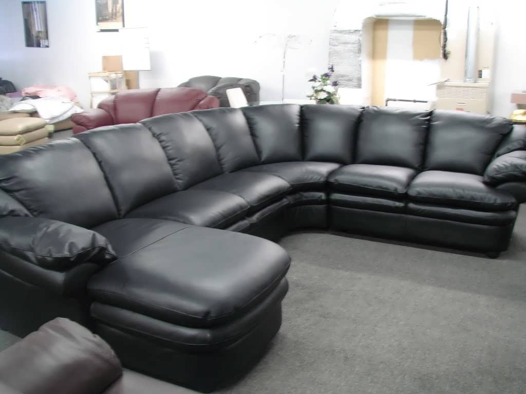 Latest Sofa : Cheap Sofas Black Microfiber Sectional Sofa Chaise Sofa Throughout Black Leather Sectionals With Chaise (Photo 5 of 15)