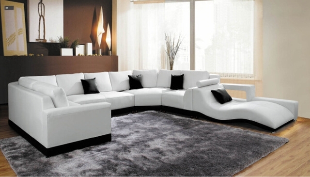 Featured Photo of Top 10 of Leather Corner Sofas