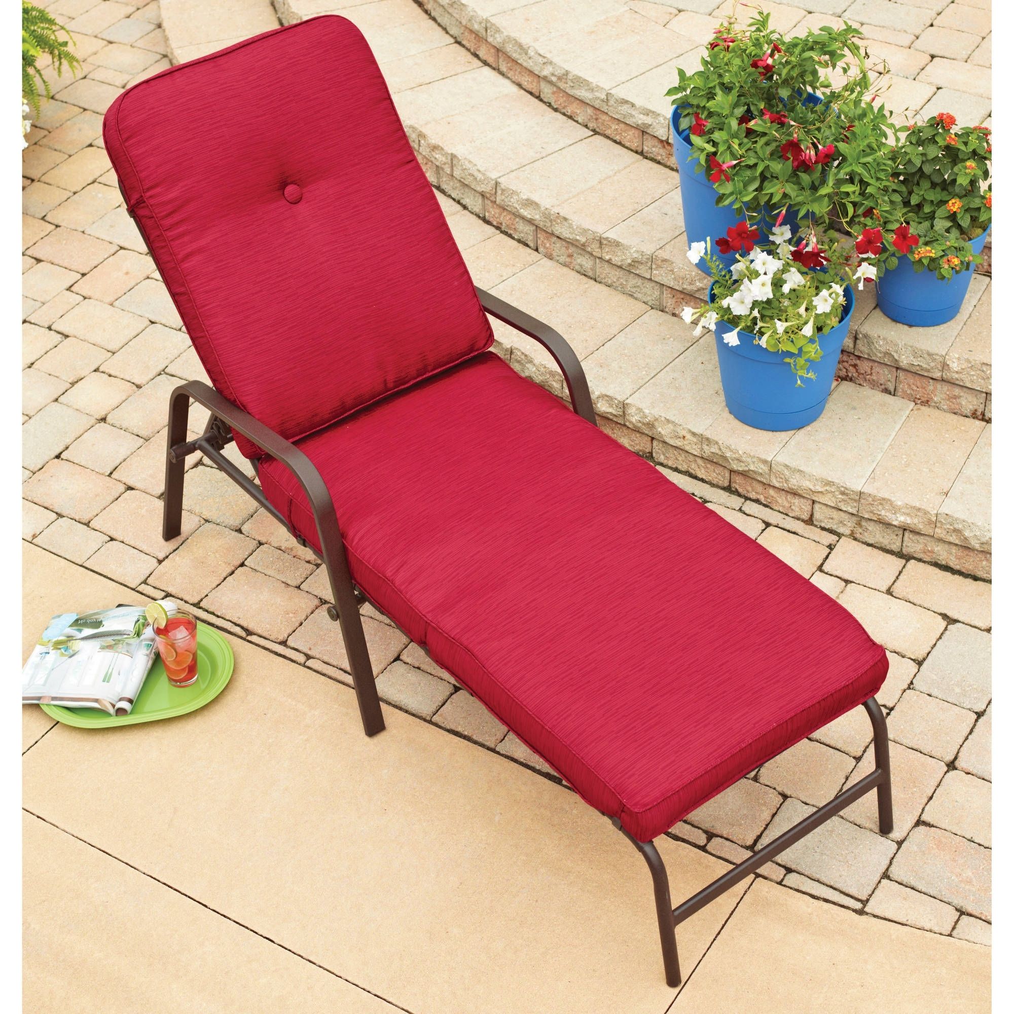 Mainstays Fair Park Sling Folding Lounge Chairs, Set Of 2 For Famous Children's Outdoor Chaise Lounge Chairs (View 9 of 15)