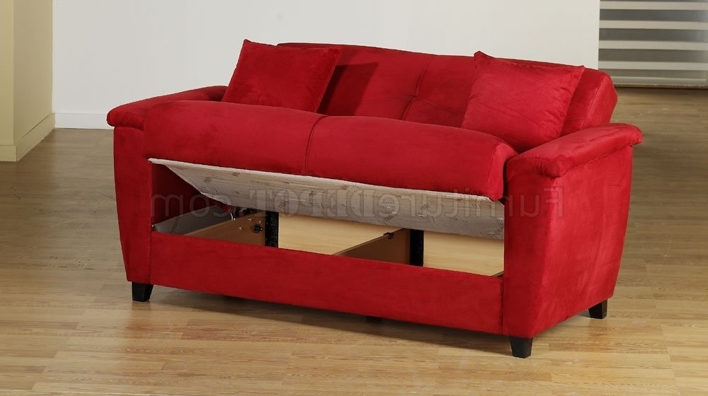 Featured Photo of Top 10 of Red Sleeper Sofas