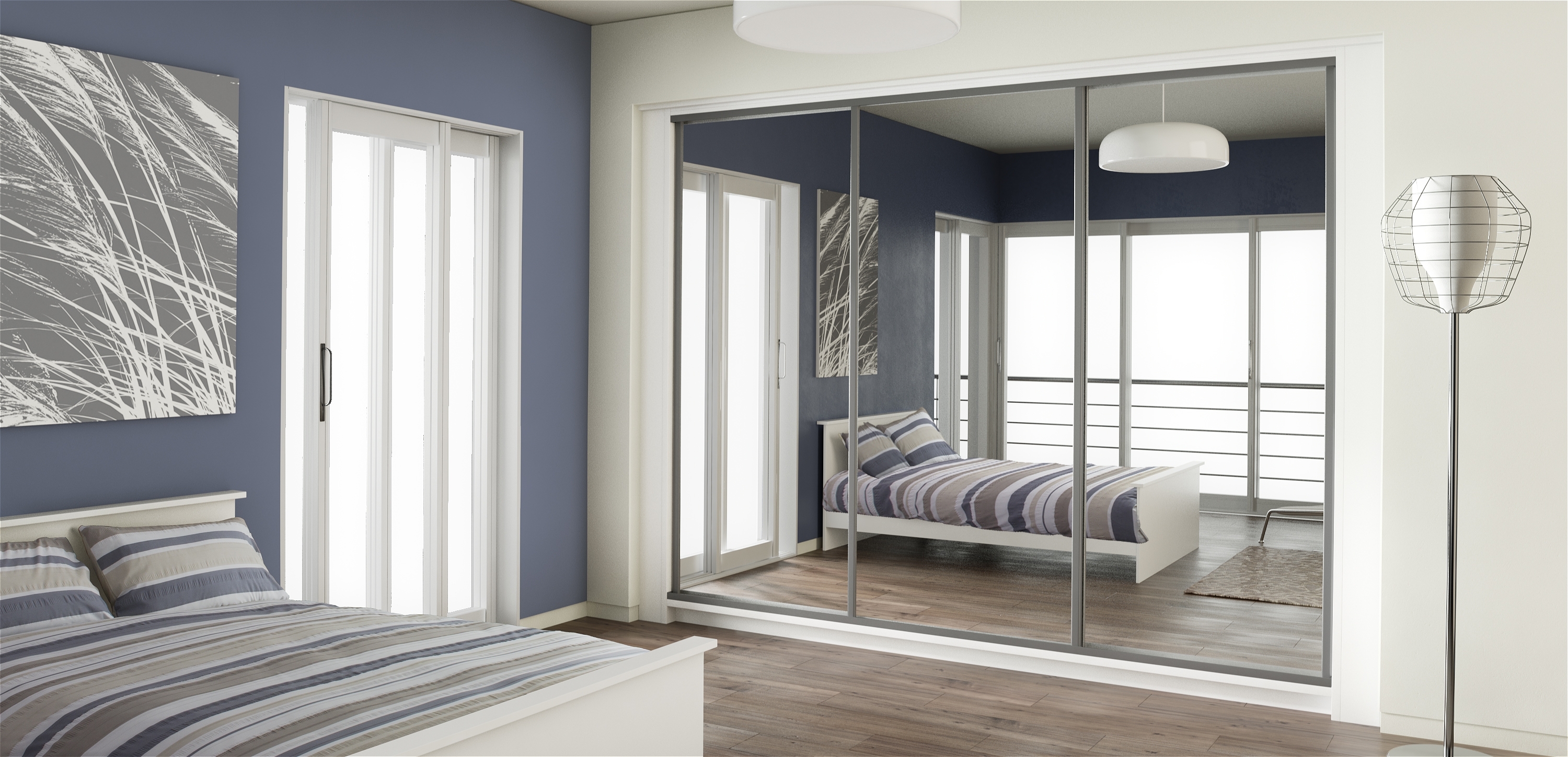 Mirrored Wardrobes Throughout Famous Mirror Design Ideas: Robes Brand Bedroom Mirrored Wardrobes Lens (Photo 7 of 15)