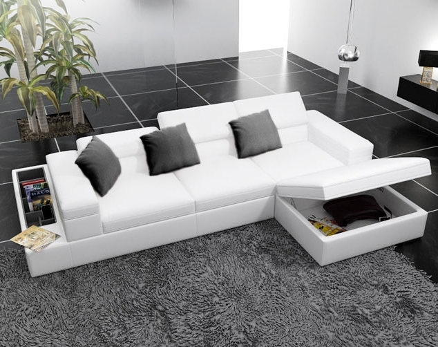 Modern White Leather Corner Sofas With Underneath Storage – Google With Regard To Fashionable White Leather Corner Sofas (View 6 of 10)