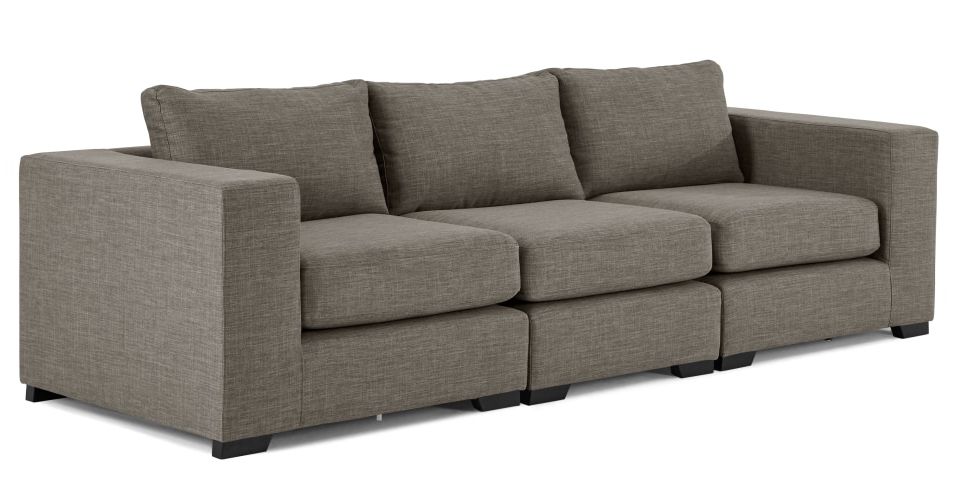 Most Popular 4 Seat Sofas Throughout Mortimer 4 Seat Modular Sofa, Chalk Grey (View 12 of 15)