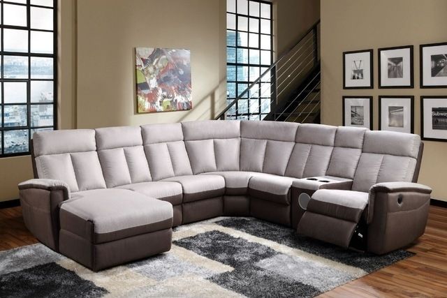 Most Popular Newest Wholesale Living Room Electric / Manual Recliner Sofa With Throughout Sectional Sofas With Electric Recliners (View 1 of 10)